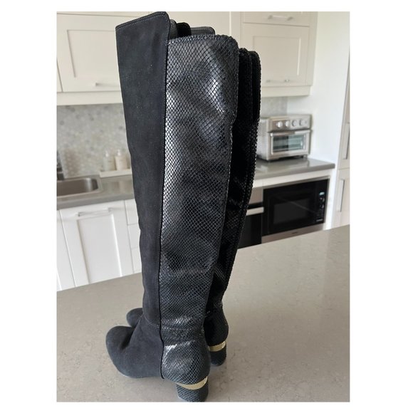 Michael Kors Black Suede Boots - Picture 4 of 9